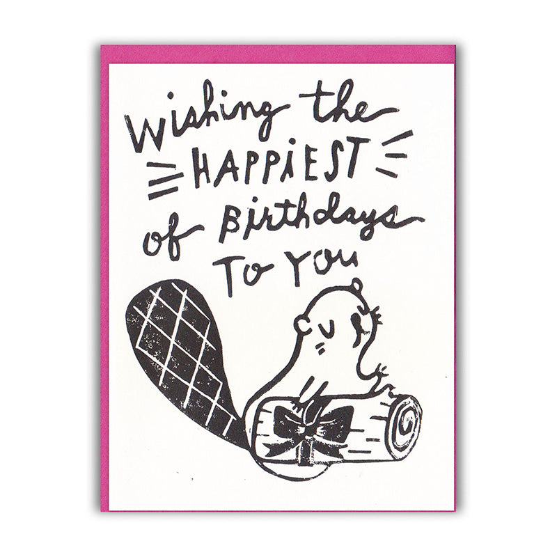 Ghost Academy Birthday Card Beaver